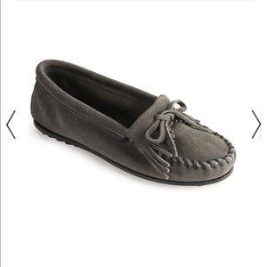 Minnetonka Kilty Suede Moccasins
